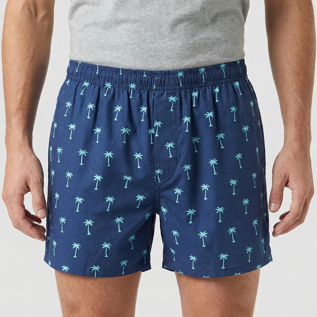 Tropivibe - Tropical Print Loose Boxer Set