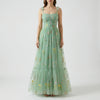 Embroidered Tulle Ball Gown