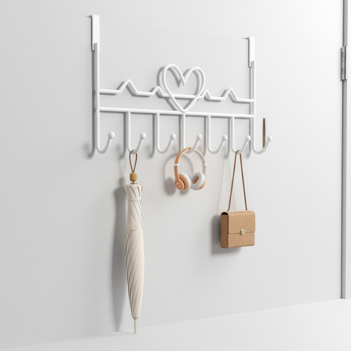 Over-the-Door Metal Coat Hook Rack – OverMount