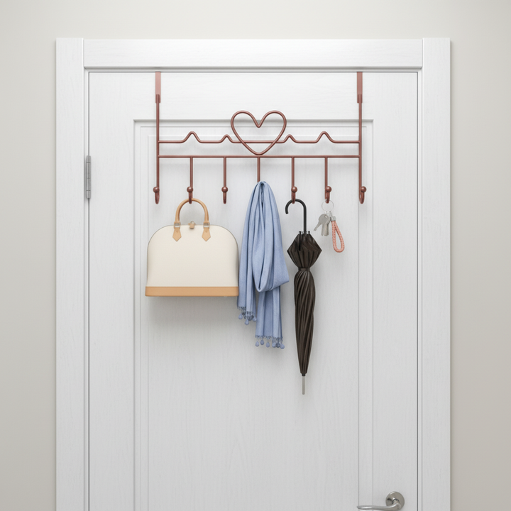 Over-the-Door Metal Coat Hook Rack – OverMount