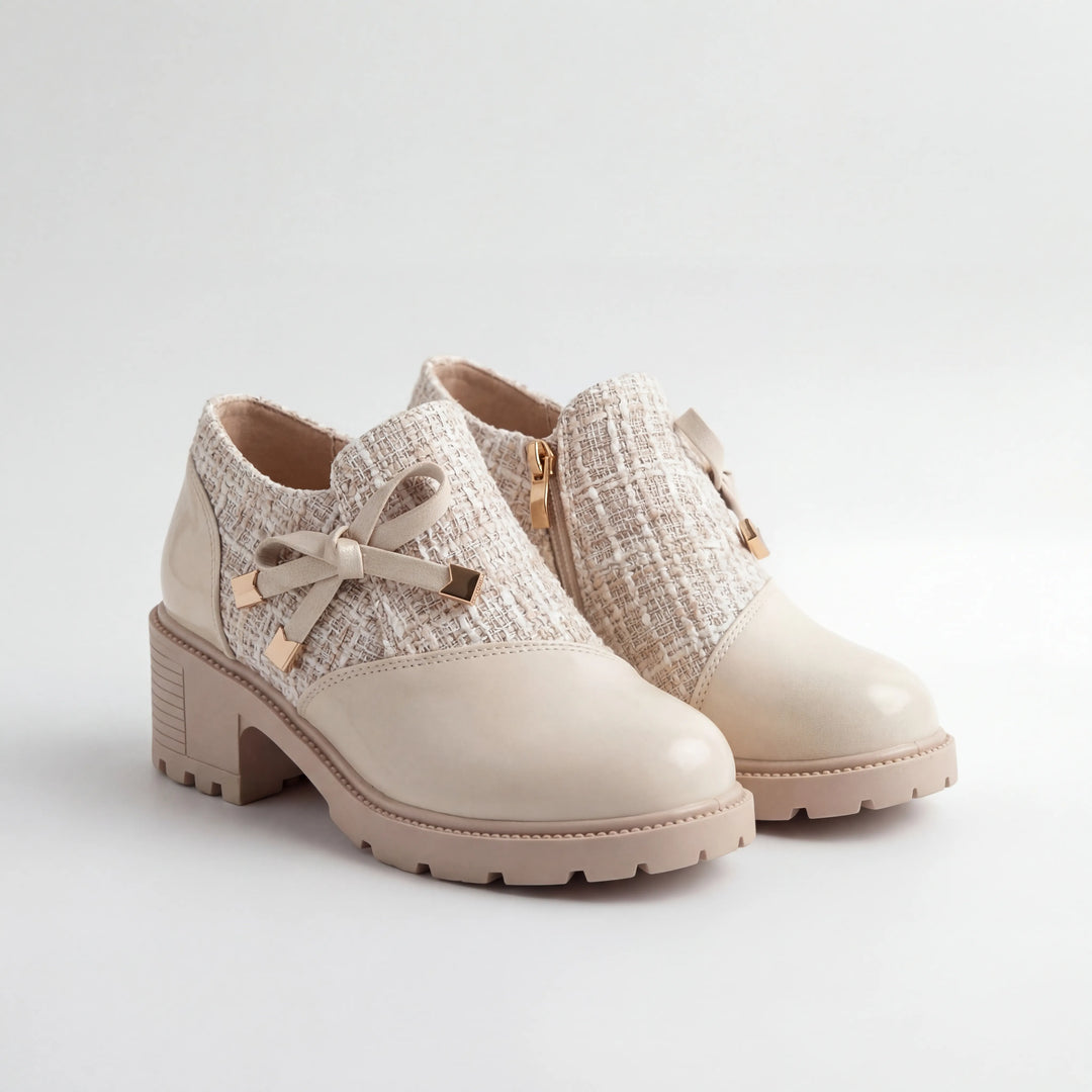 Twenique - Low Block Heel Ankle Bootie