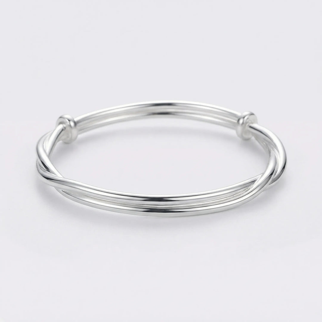 Twivara - Twisted Open Cuff Bangle Bracelet
