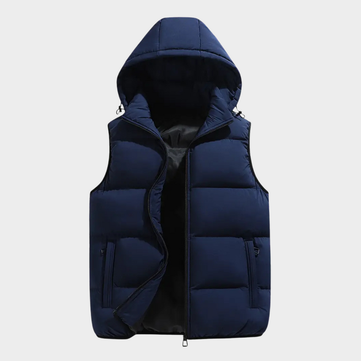 Durable Padded Men's Hooded Vest – Leonardo