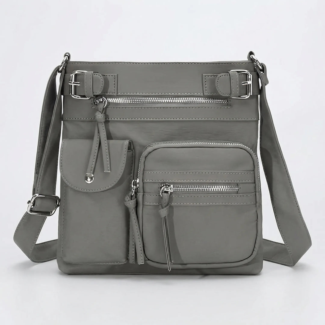 Velbora - Multi-Pocket Crossbody Shoulder Bag