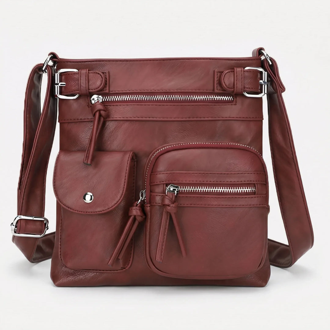 Velbora - Multi-Pocket Crossbody Shoulder Bag