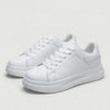 Minimalist White Lace-Up Sneaker