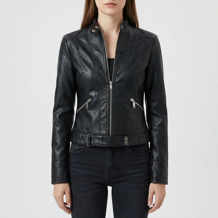 Velourex - Structured Moto-Style Women's Jacket