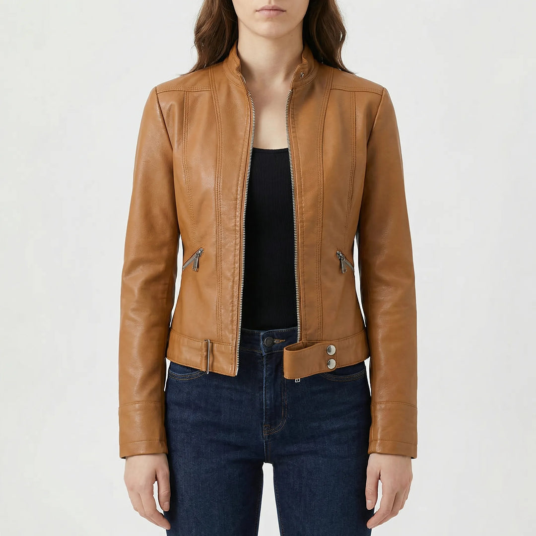 Velourex - Structured Moto-Style Women's Jacket