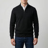 Men's Half-Zip Stand Collar Sweater