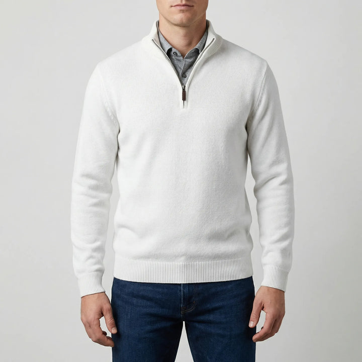 Velthorpe - Men's Half-Zip Stand Collar Sweater