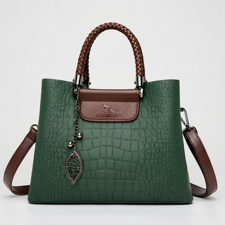 Veltora - Structured Tote With Embossed Texture