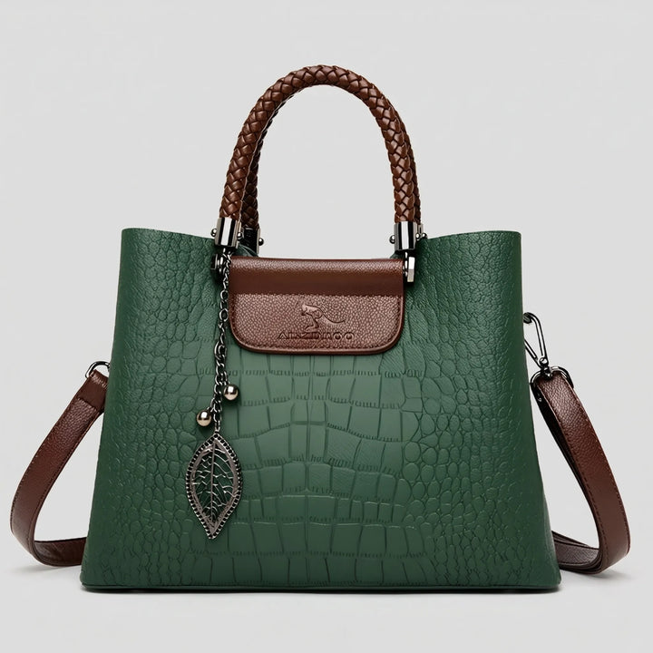 Veltora - Structured Tote With Embossed Texture