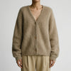 Oversized Button-Front Knit Cardigan for Women