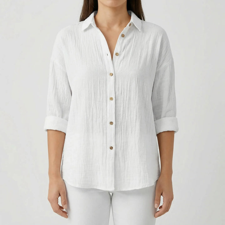 Veralux - Relaxed Fit Button-Down Women's Shirt