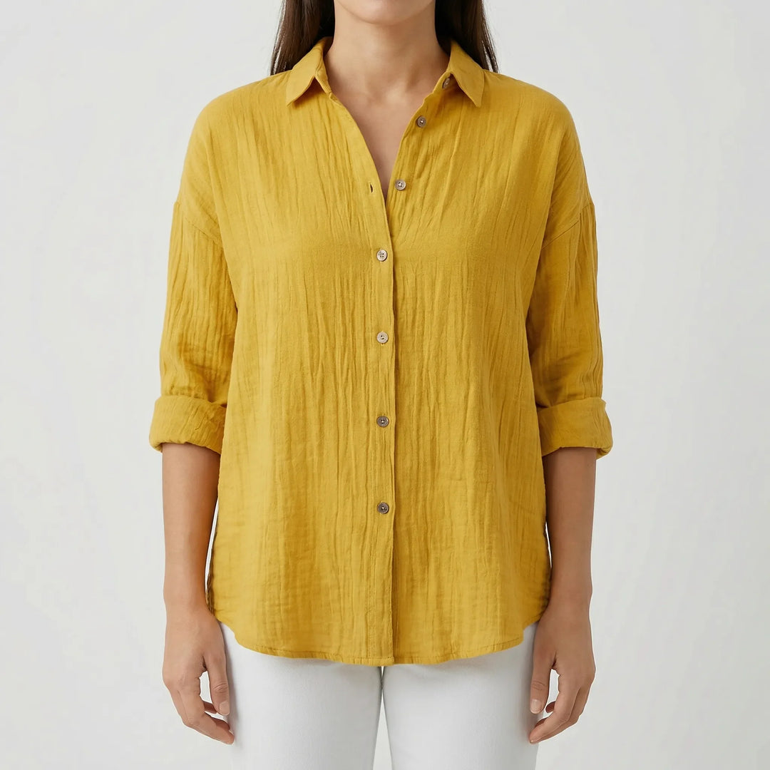 Veralux - Relaxed Fit Button-Down Women's Shirt