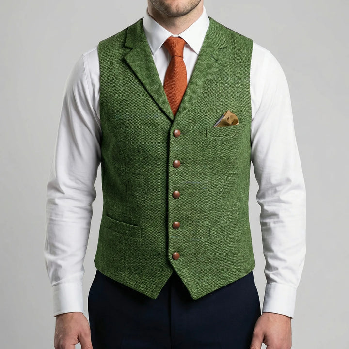 Vestonn - Vintage-Inspired Button-Front Vest