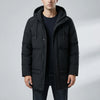 Insulated Hooded Mid-Length Jacket