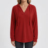Oversized V-Neck Hoodie Sweater