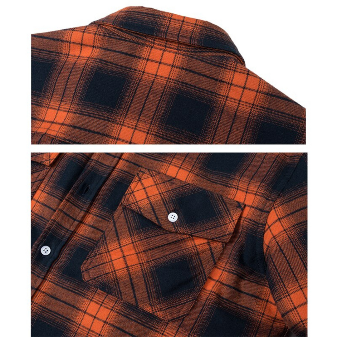 Fleece-Lined Men's Checked Jacket – Arvid Autumn Edition