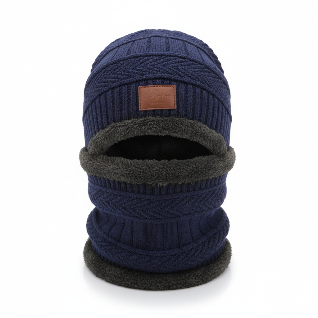 Warm Beanie with Face Cover – WinterCap