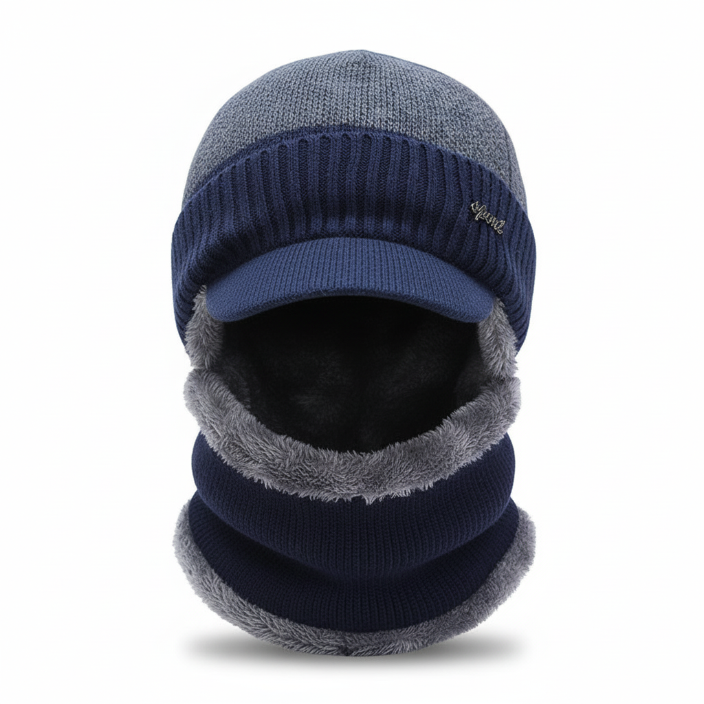 Warm Beanie with Face Cover – WinterCap