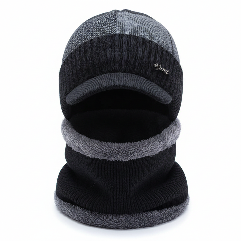 Warm Beanie with Face Cover – WinterCap
