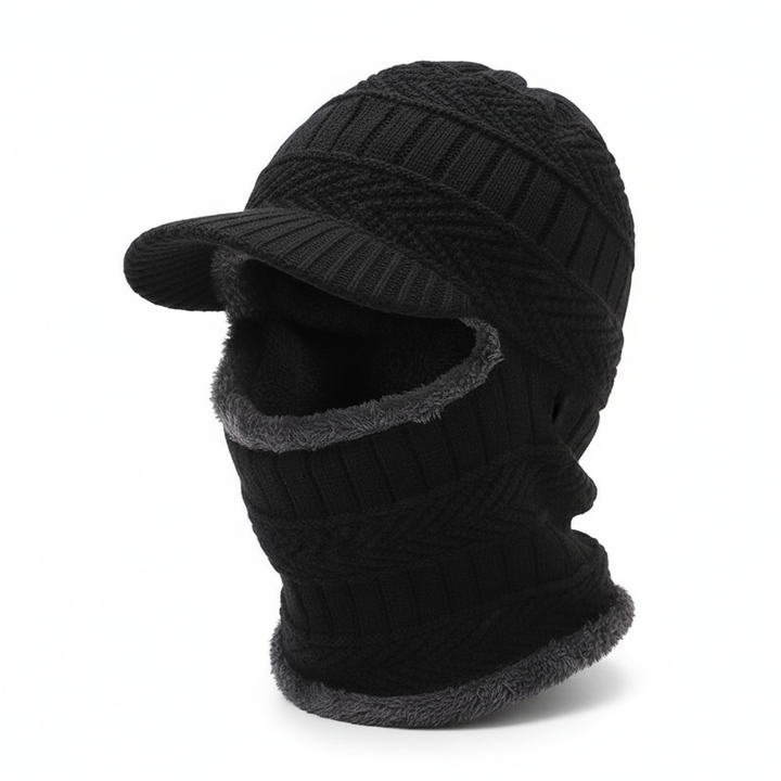 Warm Beanie with Face Cover – WinterCap