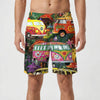 Graphic Print Men's Swim Shorts