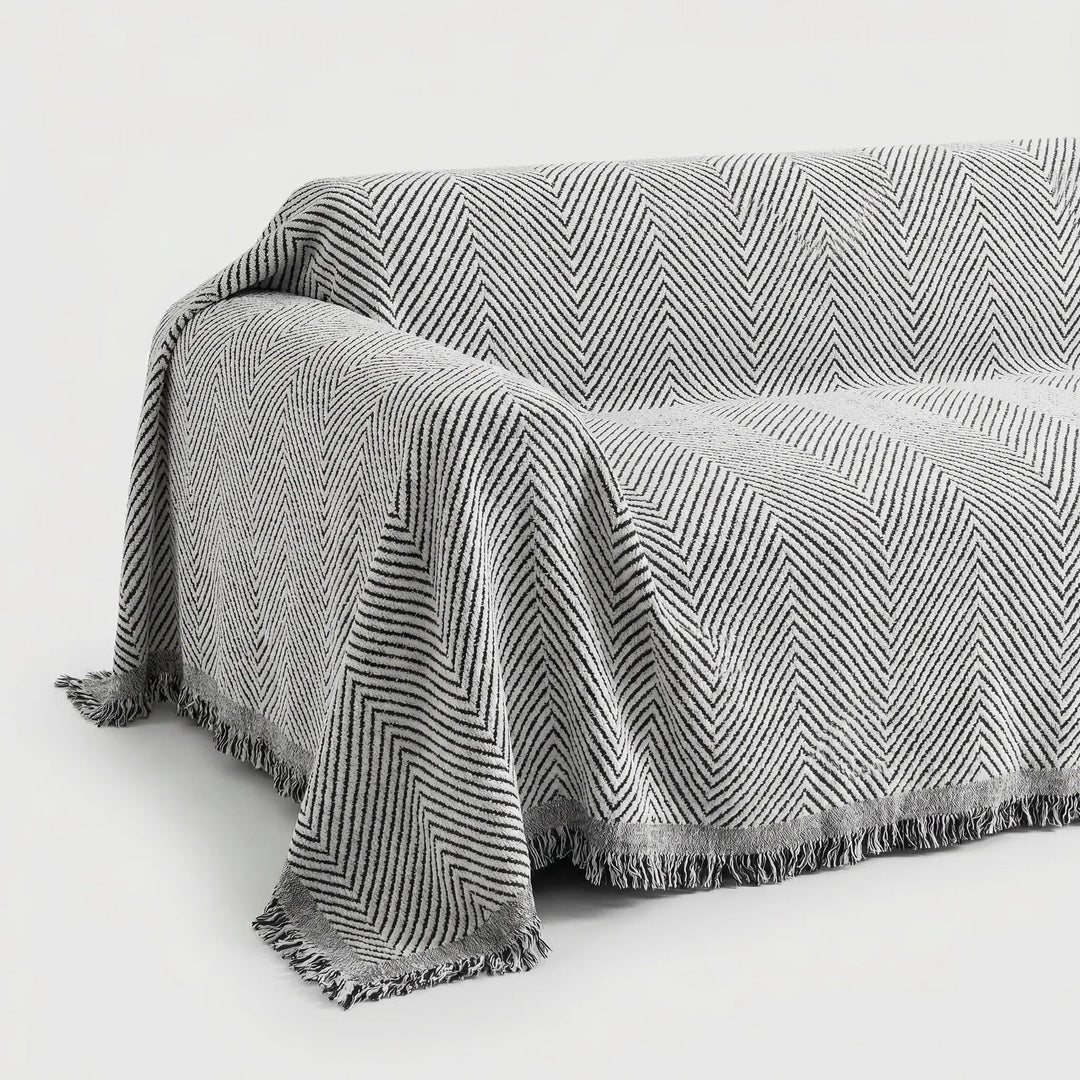 Weavora - Reversible Herringbone Sofa Cover