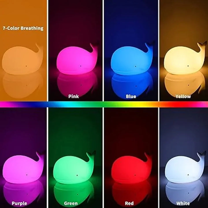 Soft Silicone Night Light – GlowWhale