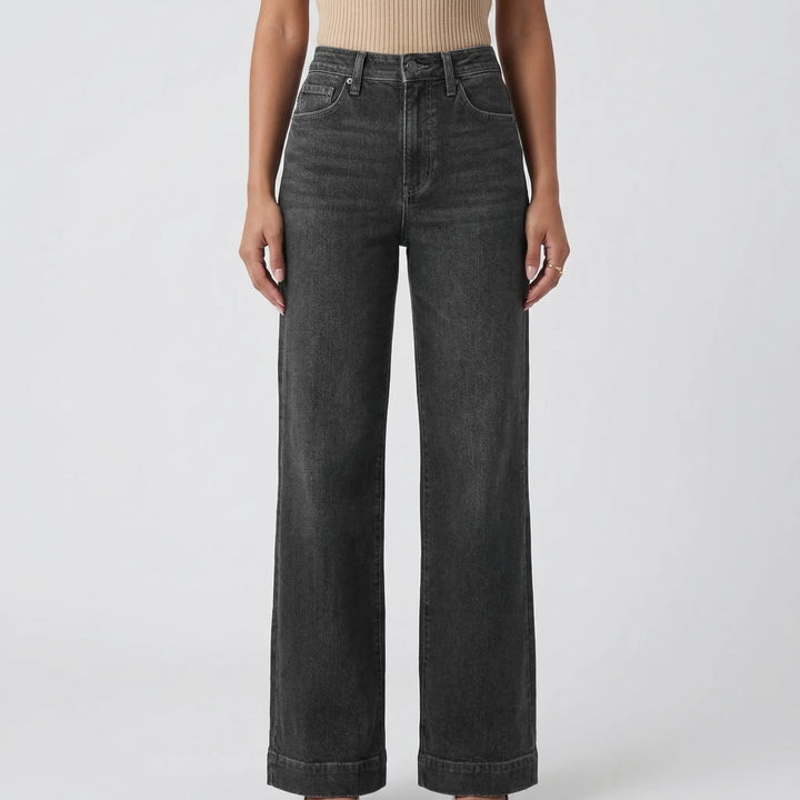 Widorra - High-Waisted Wide Leg Denim Jeans