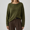 Oversized Batwing Crew Neck Sweater