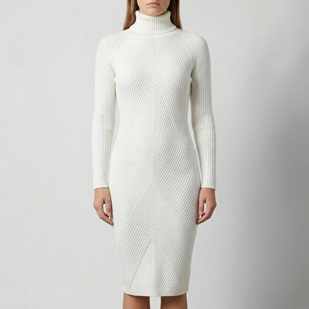 Wyntrika - Long Sleeve Knit Sweater Dress