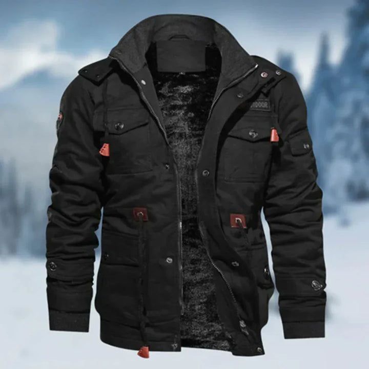 Fleece-Lined Utility Jacket for Men