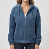 Relaxed Fit Hooded Zip Jacket for Women
