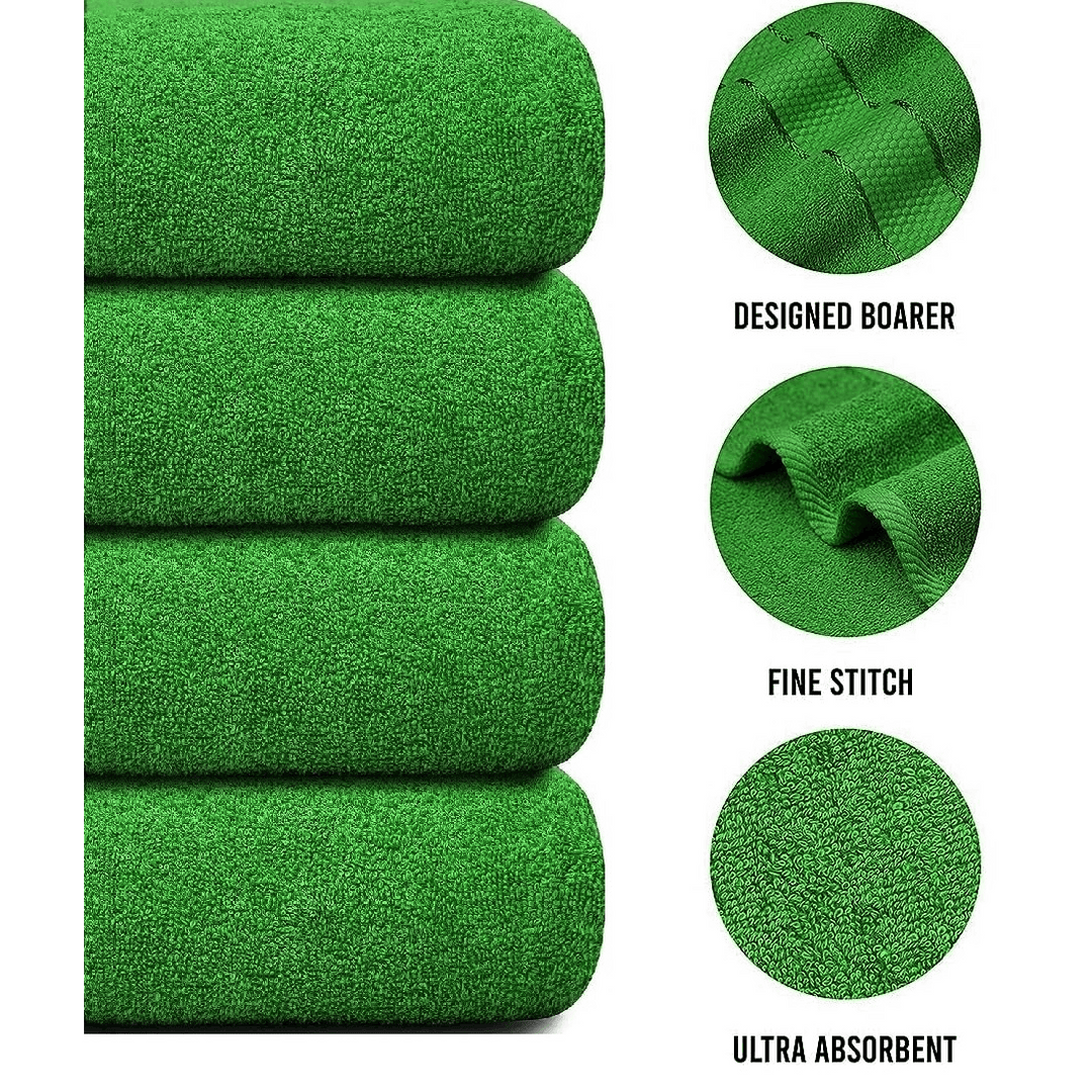4-Piece Jumbo Bath Towel Set - Quick Dry Bathroom Towels