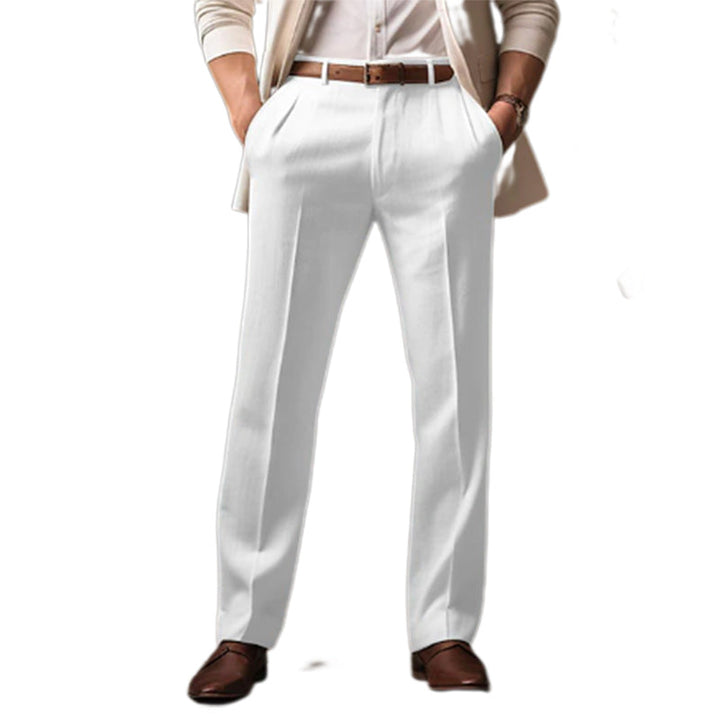 Men's Casual Cotton Pants with Straight Cut – Corbinian