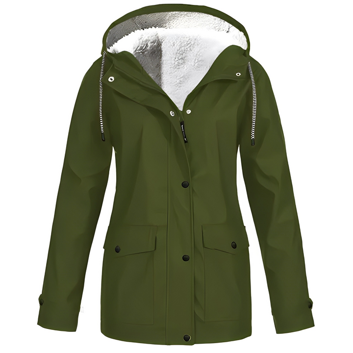 Fleece-Lined Women's Raincoat - WarmWarder