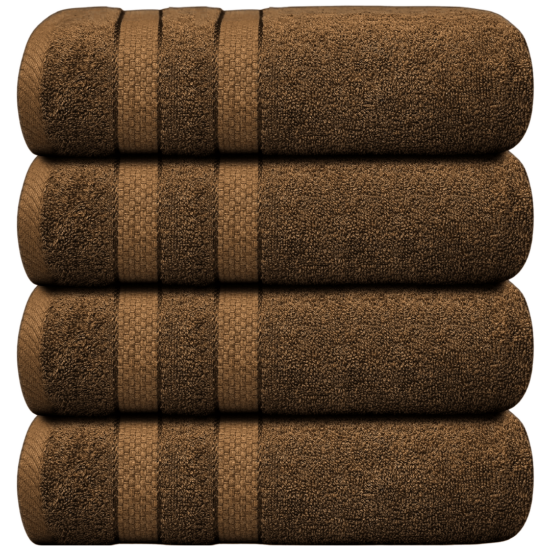 4-Piece Jumbo Bath Towel Set - Quick Dry Bathroom Towels