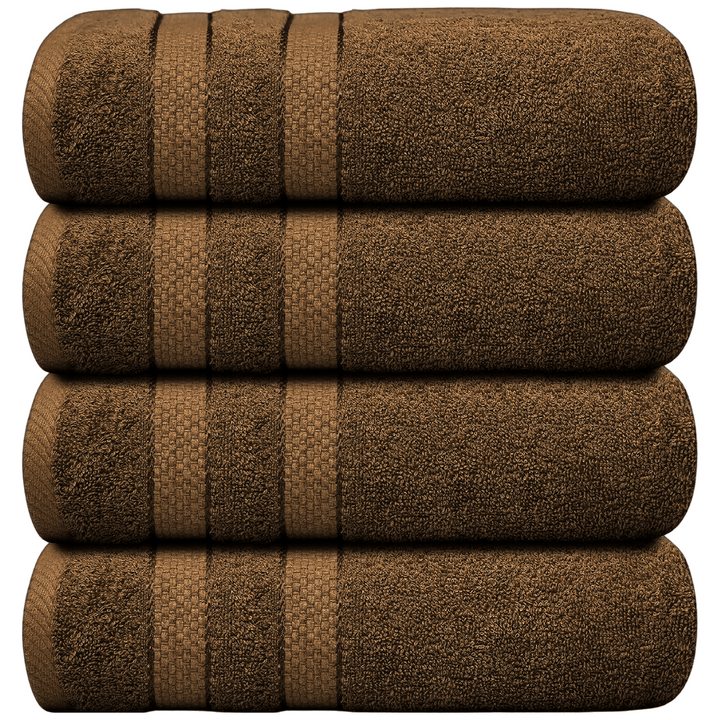 4-Piece Jumbo Bath Towel Set - Quick Dry Bathroom Towels