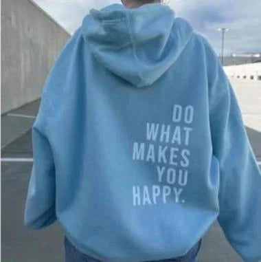 Inspire Hoodie with Motivational Print for Women