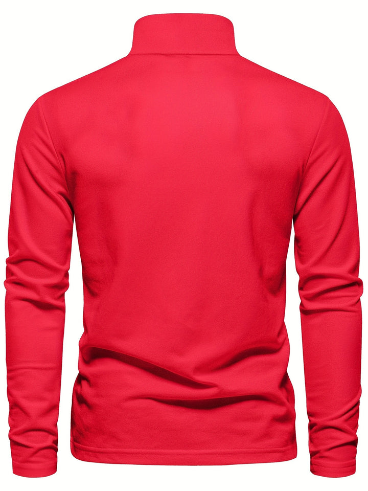 Comfortable Men's Long-Sleeved Polo Shirt
