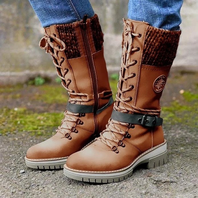 Women's High Boots with Orthopaedic Sole - Amelia