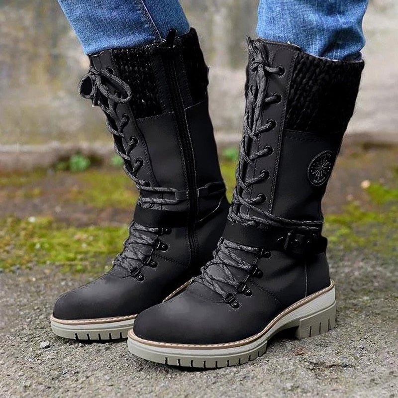 Women's High Boots with Orthopaedic Sole - Amelia