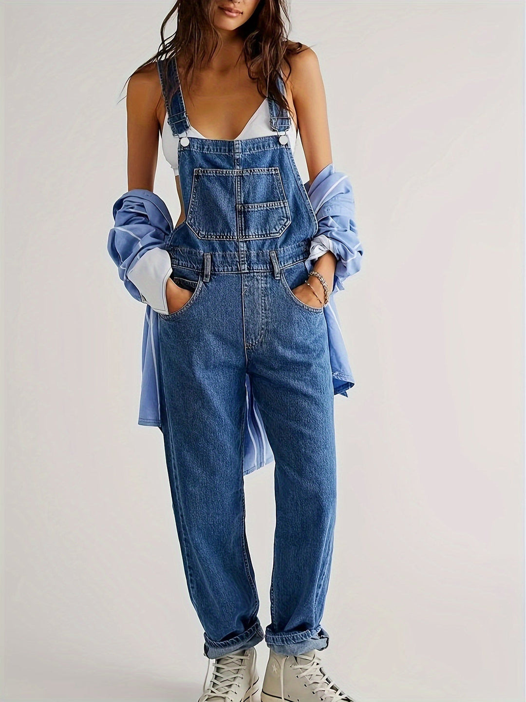 Stylish Women's Denim Jumpsuit for Every Day - CityEase