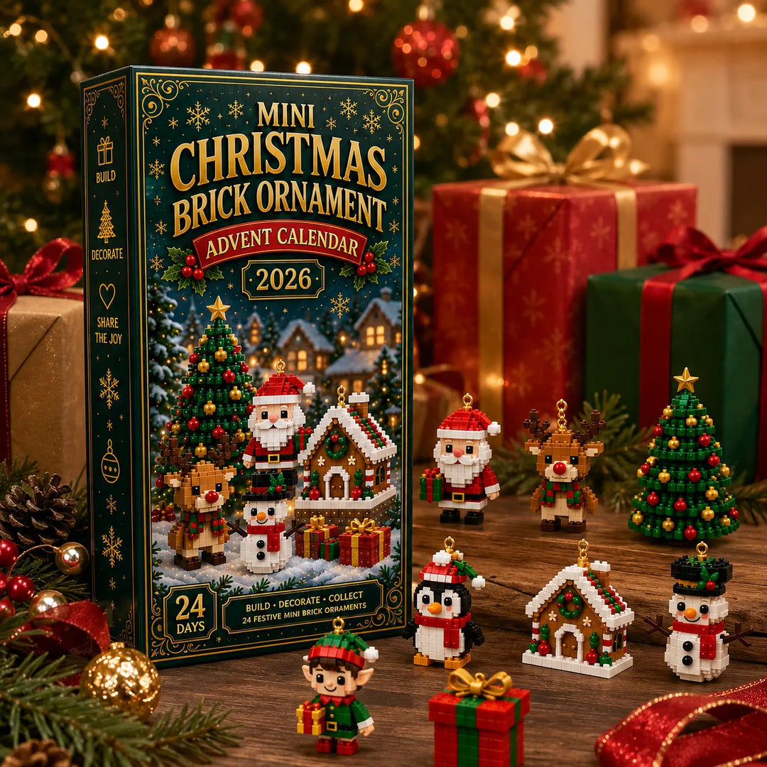 Christmas Advent Calendar with 24 Mini Building Block Sets