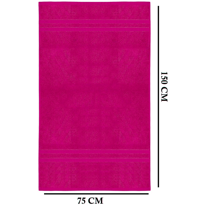 4-Piece Jumbo Bath Towel Set - Quick Dry Bathroom Towels