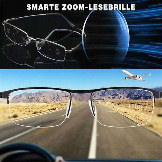Smart Varifocal Glasses with Automatic Focus Adjustment and Blue Light Filter