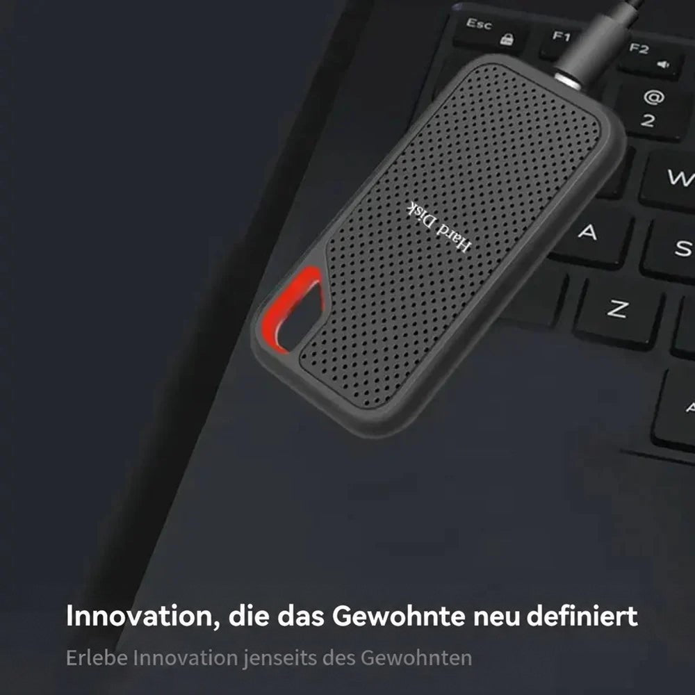 Portable External SSD Drive for Fast Data Transfer