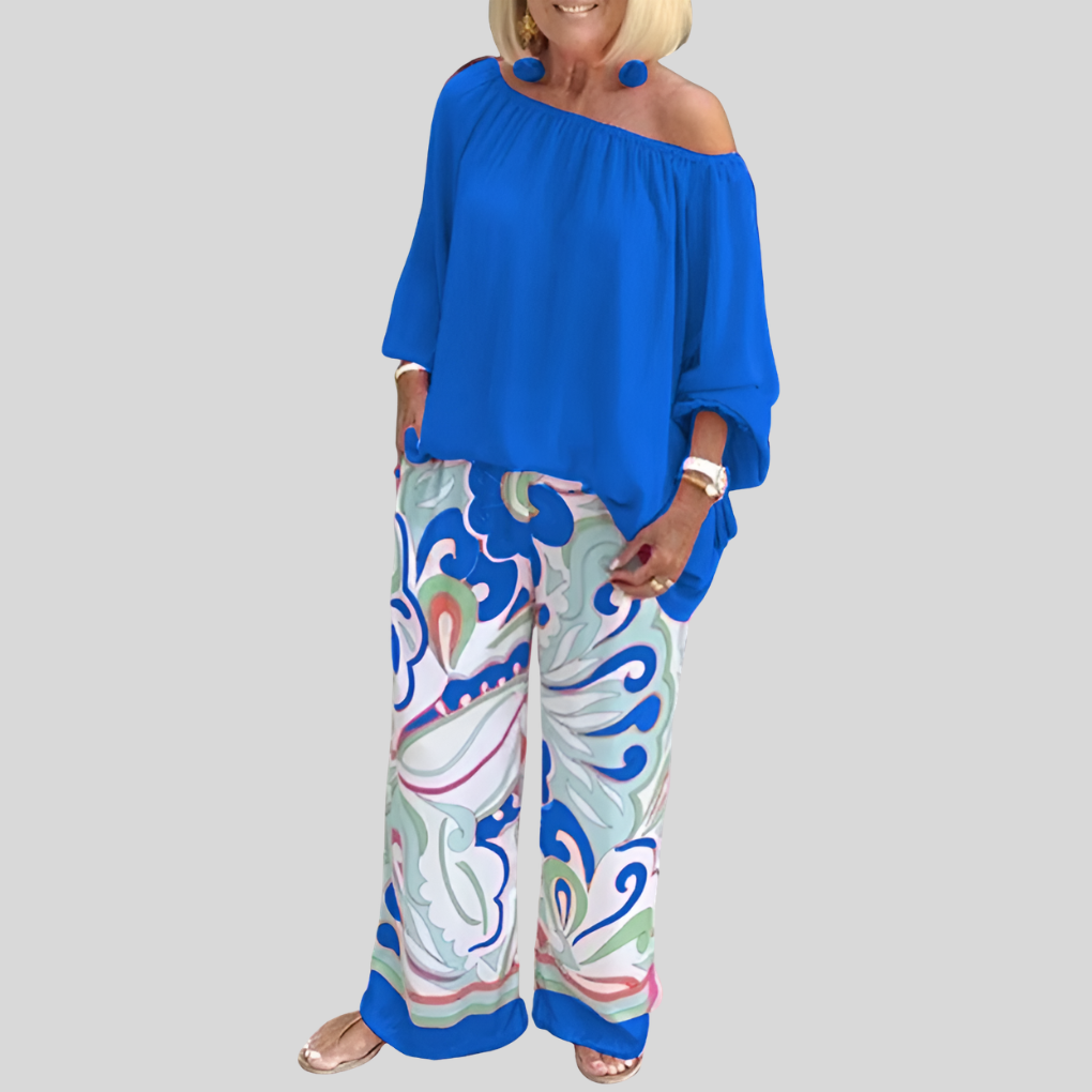 Stylish Off-Shoulder Two-Piece Set